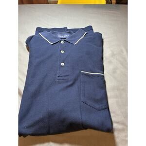 Polo Golf Ralph Lauren Polo Shirt Mens XL Navy Blue Pocket Short Sleeve Cotton